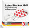 Rauchmelder Magnethalter 3er Set mit extra starken Klebepads - ohne Bohren und Schrauben - Magnethalterung geeignet für alle gängigen Rauchmelder und Feuermelder - Selbstklebende Befestigung