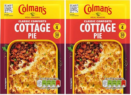 Colman's Cottage Pie perfect with creamy mashed potato Recipe Mix quick to prepare pie mix 45 g (Pack of 2)