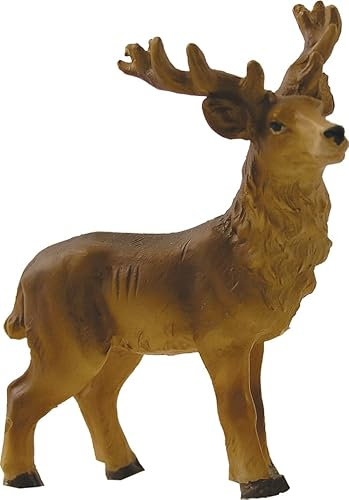 FADEDA Garten Figur - Hirsch aus Polyresin, handbemalt - Deko Hirsch Dekofiguren Garten Deko Gartenfiguren für außen, Höhe: 12,8 cm