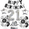 21 Geburtstag Deko Schwarzes Silber Deko 21. Geburtstag Mann Schwarz Tortendeko 21 Geburtstag Frau 21 Geburtstag Dekoration 21 Jahre Schwarz Silber Party Ballons 21. Geburtstag Schwarz Silber