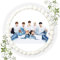 Premium Esspapier Oblate Tortenbild, Essbares Foto für Torten, Tortenaufleger Ø 20cm Bangtan Boys Nr. 1