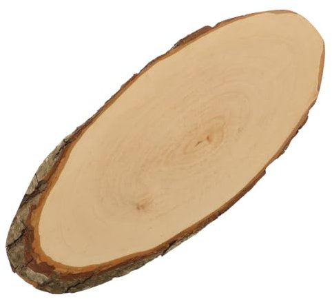 HOFMEISTER® Rindenbrett, unbehandelte Holzscheibe (Oval, ca. 42,5 cm)