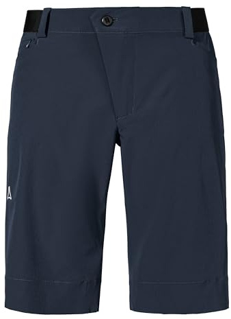 Schöffel Herren Shorts Style Keitele MNS, schnell trocknende Radlerhose mit radspezifischer Passform und 4-Wege-Stretch, Fahrradhose aus recyceltem Material