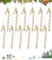 12 Stück zuckerstangen baumschmuck Weihnachten Weihnachtsbaum deko Christbaumschmuck,14cm Golden weihnachtsbaumschmuck