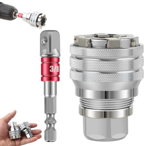 NAUXIU multifunctional universal socket wrench tool,10-19mm universal socket tool adjustable drive socket wrench sleeve,Magic Sleeve Sturdy Steel Drive Socket,for 3/8 Drive Ratchet Torque Wrench