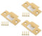 SHOWERORO 3 Sets Lock Tongue Buckle Door Reinforcement Push Catches for Cupboards Steel Latch Frame Bar Deadbolt Strike Plate Door Plates for Interior Doors Hinges Strike Plates Metal Golden
