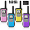 Walkie Talkie Kinder 4er Set, NXGKET Walki Talki 5 km, 16 Kanal Funkgeräte Set mit 1200mAh Li-ion Akku VOX für Erwachsene Boys Girls Freien Camping Wandern Spielzeug