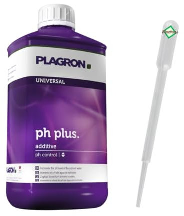 Weedness Plagron pH+ Plus 5 Liter Flüssig - ph-senker Dünger Pflanzen Grow Anbau Indoor Down Granulat Tomaten Rasen Orchideen