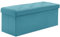 BRIAN & DANY Pouf Rangement Pliable 110x 40x 40cm, Coffre de Rangement Repose Pieds et Bout de Lit, Banc Coffre en Velours avec Couvercle, Tabouret pour Salon Chambre Entrée, Vert