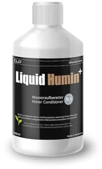 GlasGarten Liquid Humin 250ml - Huminstoffe und Fulvosäuren für Süßwasseraquarien und Gartenteiche | Krankheitsvorbeugend | ideal für verschiedenste Arten von Zierfischen und Garnelen