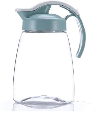 Water Pitcher 1.2L Water Pitcher Plastic Cold and High Temperature Resistant Large-Capacity Fruit Juice Jug Household Cooler Teapot Bottle Drinkware Water Jug(Blue)