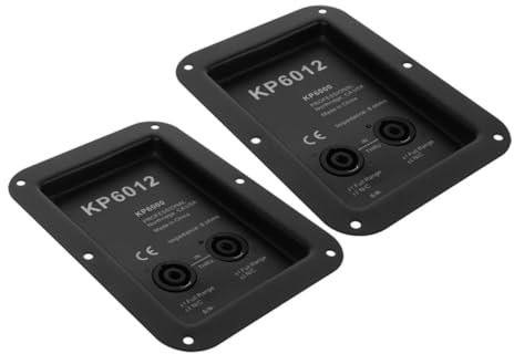Abaodam Speaker Cabinet Jack Plate Pieces Iron Alloy Stage Box User-friendly Terminal Plate