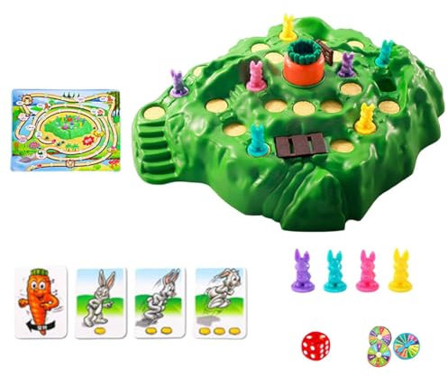 Funny Bunny Children's Games, Puzzle Board Family Game, Bunny Game Trap Toy for 5, 6, 7, 8 and 9 Years + Boys and Girls, Gifts for Kids