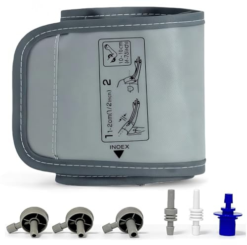Pediatric Blood Pressure Cuff, 4”-7.5” (10-19CM) Small Child Cuff Compatible with Omron BP Monitor, Replacement Cuff for Kids and Women, with 6 Connectors