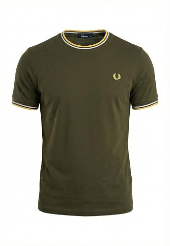 Fred Perry Twin Tipped T-Shirt, Herren T-Shirt - XL