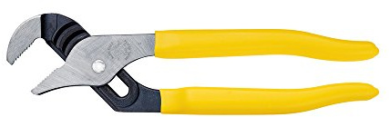 Klein Tools D502-10 Pump Pliers, 10-Inch Tongue and Groove, Quick-Adjust Rivet, 1-3/4 Inch Max Parallel Jaw Range, Tension Loaded Joint