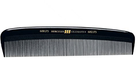 HERCULES SÄGEMANN - 600F-602F Herren Taschenkamm | Herren Kamm mit durchgehend feiner Zahnteilung | Für Styling von feinen Männer-Frisuren | Größe: 5 Zoll