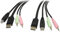 StarTech.com Câble de commutateur KVM DisplayPort USB 4 en 1 de 1,8 m avec audio et microphone (DP4N1USB6)