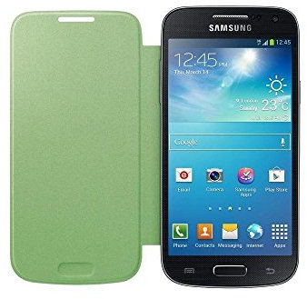 Samsung Hülle Schutzhülle Clip-On Flip Case Cover für Samsung Galaxy S4 Mini - Limette