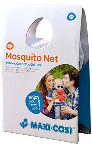 Maxi-Cosi Insektenschutz für Babyschale, Mückennetz für alle Maxi-Cosi Baby Autositze (wie z.B. Rock, Pebble Plus, Cabriofix, Citi uvm.), feinmaschiges Moskitonetz mit Gummizug und Trageöffnung