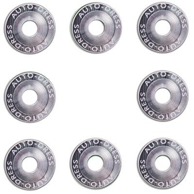 Vis Auto-Dress M6 x 20 mm pour aile de carrosserie, rondelles anodisées en plusieurs couleurs. Lot de 8.