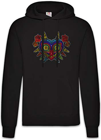 Urban Backwoods Mexican Majora's Mask Hoodie Kapuzenpullover Sweatshirt Schwarz Größe XL