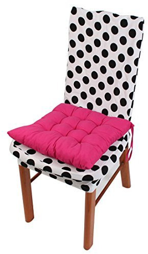 N/A Office Car Cotton Blends Chair - Cojín de Asiento para Silla (Respaldo fatigado), Color Fucsia