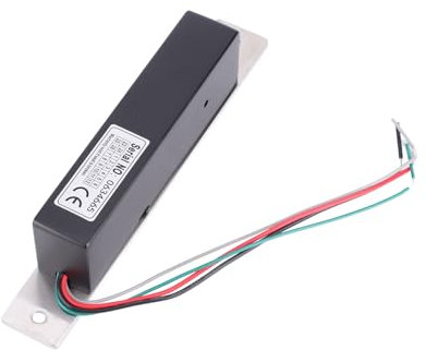 Cerradura eléctrica de inducción magnética DC12V 1500Kg Cerradura de cerrojo de fuerza de mantenimiento de 12,5 mm/0,5 pulgadas Cerradura de mortaja eléctrica con cilindro de acero inoxidable para