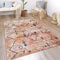 Paco Home Teppich Wohnzimmer Boho Ethno Marokkanische Muster Moderner Kurzflor Mit Struktur In Bunt Beige, Grösse:80x150 cm, Farbe:Bunt