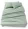 Blumtal Completo lenzuola matrimoniali 3pz - completo letto matrimoniale certificato OEKO-TEX - lenzuolo con angoli 180x200x30cm + lenzuolo 280x275cm + federa cuscino 50x80cm in microfibra - in verde