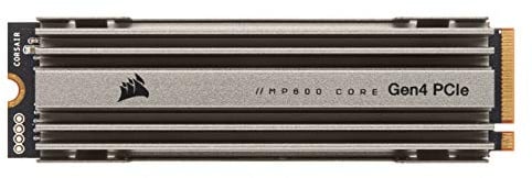 Corsair MP600 CORE 2TB M.2 NVMe PCIe x4 Gen4 SSD (Lesegeschwindigkeitenvon bis zu 4.950 MB/s sowie sequenziellen Schreibgeschwindigkeiten bis 3.700 MB/s, Hochgeschwindigkeitsschnittstelle) Aluminium