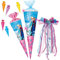 alles-meine.de GmbH Set Schultüte + 5 kleine Zuckertüten - die Eiskönigin - Frozen - 100 cm - 12 eckig - incl. große Schleife - Organza Abschluß - Zuckertüte - mit/ohne K..