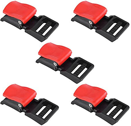 MOUMOUTEN 5 StüCke Motorrad Helm Clip,Paracord Zubehör,Schnallen Fahrradhelme Kinn Feste Penetrationseinsteller Schnellverschluss Trennen Schnalle Motorradhelm Verschluss