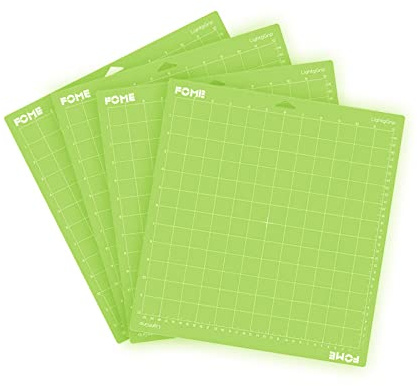 FOME Schneidematte für Cricuts, 4 Stück, Standard-Klebstoff-Schneidematte 30,5 x 30,5 cm, Standard-Klebestück, für Cricuts Maker 3/Maker/Explore 3/Air 2/Air/One