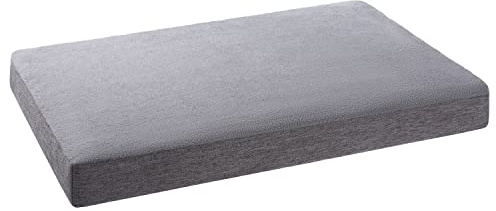 PETSTUFF Orthopädisches Hundebett Bezug abnehmbar waschbar Farb- und Größenwahl, hellgrau, L
