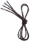 VSUDO 90 cm Cordones Redondos Encerados Marrón de Zapatos de Vestir, ø2.5mm Oxford Cordones Marrón para Brogue y Derby, Business Cordones de Zapatos para Mujer o Hombre (1 Par-Marrón-090cm)