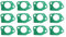 Lot de 12 joints d'admission pour Honda GX390 Remplace Honda 16221-Z5T-000