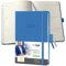 SIGEL C2469 Terminplaner Wochenkalender 2024, ca. A6, blau, Hardcover, 176 Seiten, Gummiband, Stiftschlaufe, Archivtasche, PEFC-zertifiziert, Conceptum