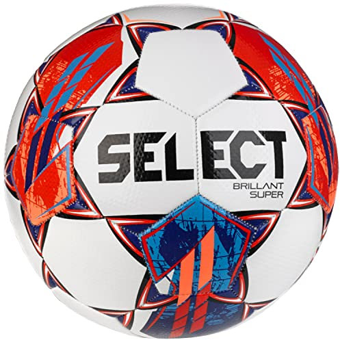 Select MB Brillant Super V23 Mini Ball BRILLANT SUPER WHT-RED, Womens,Mens Footballs, White, 1 EU