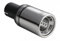 Auspuffblende Endrohr 80mm rund mit Absorber Edelstahl Blende Auspuff Sportauspuff N1-07 (Für 45mm Anschluss)