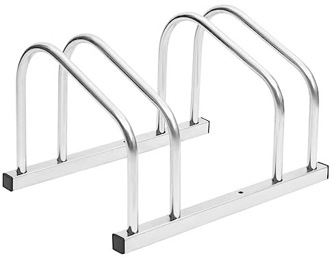 vidaXL Bicicletero para 2 Bicicletas Acero galvanizado, portabicicletas, Soporte para Bicicletas, portabicicletas, almacenaje para Bicicletas