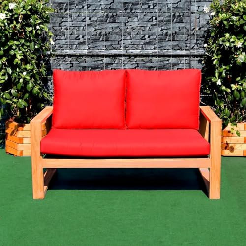 Teako Design Sitzpolster 132 cm x 69 cm für Gartensofa Treviso TB-1068, Sitzkissen, Stuhlkissen Outdoor, Gartenmöbel Polster, Perfekter Sitzkomfort, Gemütlichkeit im Garten, Sitzkomfort (Grün)