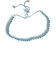 SANCAK Türkis BEZEL SET Tennis 925 Sterling Silber Anpassungskette Zarte Mädchen Damen Silber Braceleta Armbänder