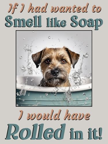 Border Terrier pet dog funny flexible fridge magnet Christmas stocking filler gift