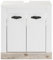 Furn.Design Badezimmer Waschbeckenunterschrank in weiß Pinie/Oslo Pinie Landhaus Badschrank Unterschrank 60 x 63 cm Rovola (Unterschrank)