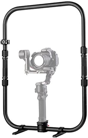 dual handle gimbal grip HUIOP MAGIC RING X Professional Dual Handle Grip Ring Handheld Stabilizer Photography Accessory Load Bearing 20KG Replacement for Ronin S/Ronin SC/ RS2/ RSC2/ Moza Air 2