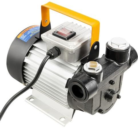 Pompa diesel 220 V, 550 W, 2800 rpm, pompa del carburante autoadescante, 20 – 60 l/min, pompa dell'olio con filtro, maniglia, pompa di trasferimento diesel