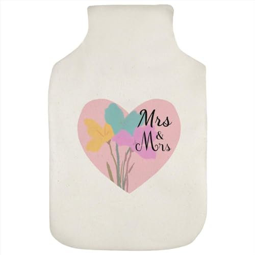 'Mrs and Mrs Love Heart' Hot Water Bottle Cover (HW00034900)