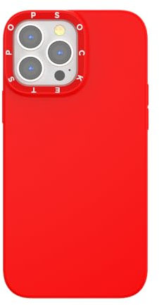 PopSockets iPhone 13 Pro Max Grip Compatible with MagSafe, Phone Case for iPhone 13 Pro Max, Wireless Charging Compatible, Case Only - Rosso