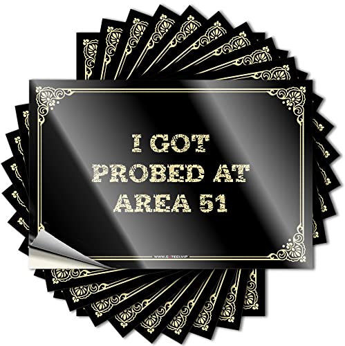 Autozubehör I Got Probed At Area 51 Aufkleber, Dekorschilder, unangemessene Aufkleber (6 x 9 cm)
